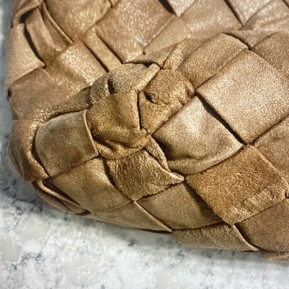 EUC JIMMY CHOO Bracelet Woven Leather Bag - Picture 5 of 12